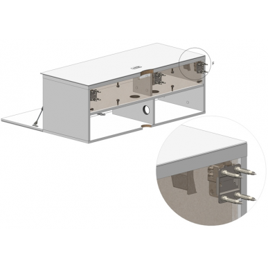 Тумба для ТВ Sonorous ST 110I WHT WHT WL